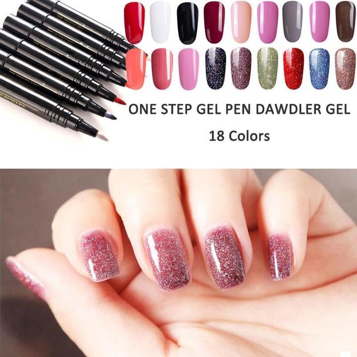(🔥Last Day Flash Sale-50% OFF)One Step Nail Gel Pen-🎉Buy 9 Get 9 Free Now(Get All Color)!