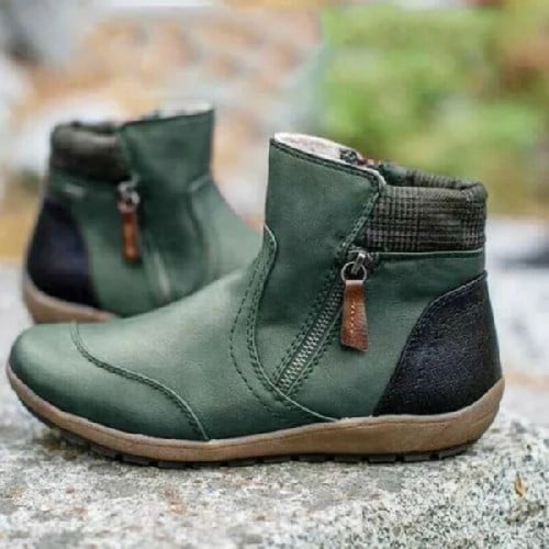 🔥Last Day 49% OFF - Women Zipper Waterproof Ankle-Support Boots