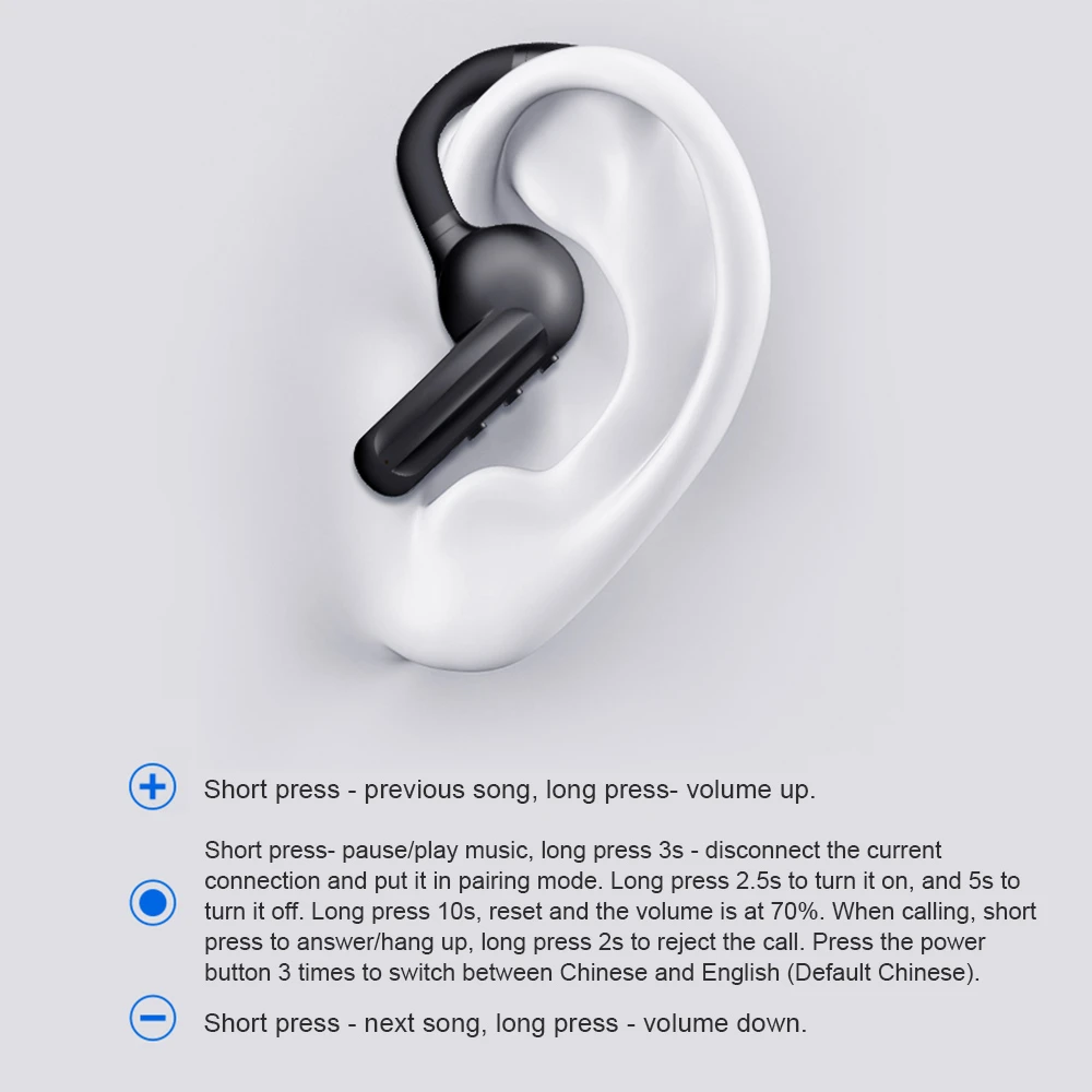 🔥Earhook Bluetooth Bone Conduction Mini Wireless Headphone for Sport
