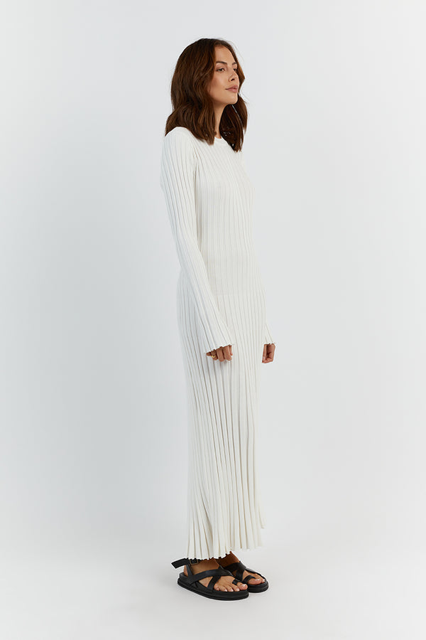 Long Sleeved Knit Midi Dress(Buy 2 Free Shipping)