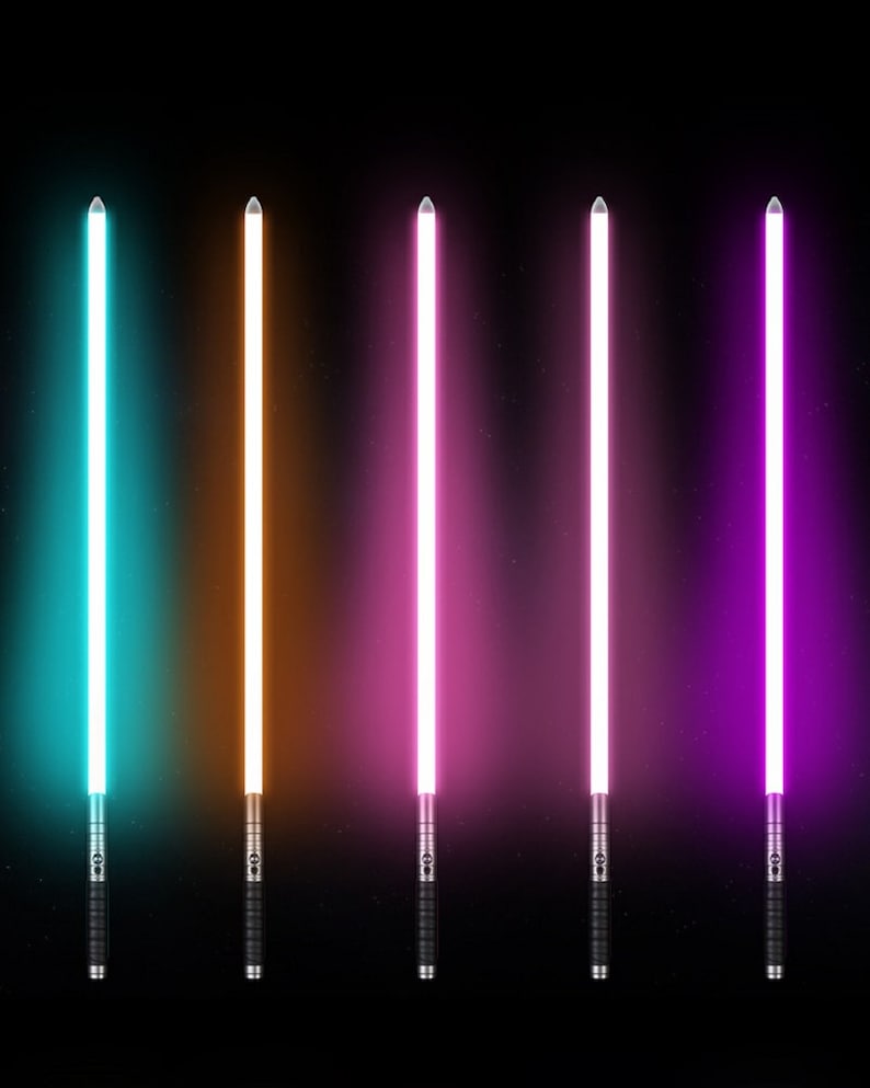 Color Changing Lightsaber with Sound – Extremely Durable, Attractive Black Hilt, Aluminum, Rounded Shaped Emitter, RGB