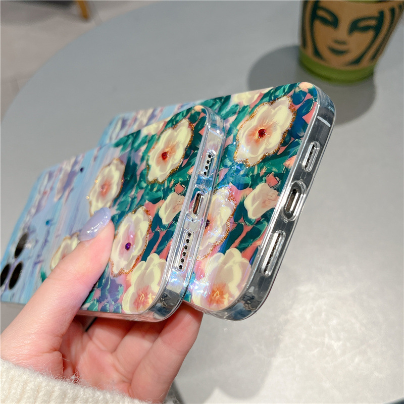 🔥(BUY 2 GET 15% OFF)  Oil Painting Flower Pattern Mobile Phone case🔥