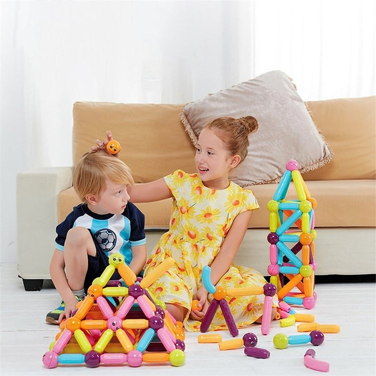 LAST DAY 70% OFF - Magnetic Balls and Rods Set Educational Magnet Building Blocks