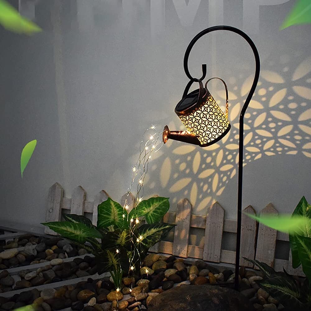 50% OFF🔥Solar Waterfall Lights Outdoor Garden Decor Yard Romantic Atmosphere🔥BUY 2 FREE SHIPPING