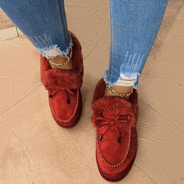 Last Day Promotion 69% OFF - 🔥Women's boots round head thick sole Orthopedic Arch-Support thick warm cotton shoes(Buy 2 Free Shipping)
