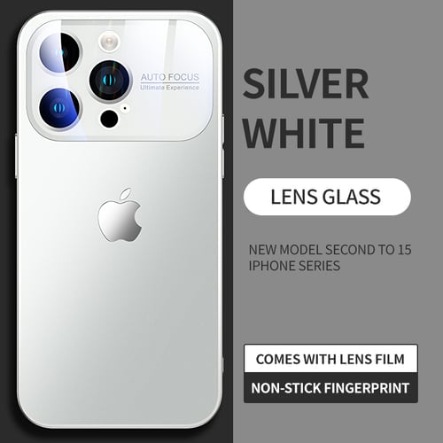 Electroplated large window phone case