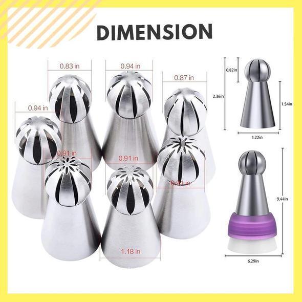 【🎁​CHRISTMAS PROMOTIONS 🔥-50% OFF】Cake Decor Piping Nozzle Set