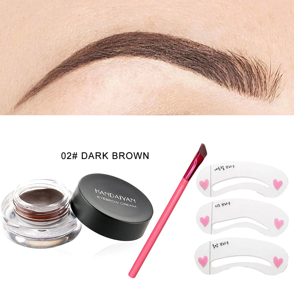 Multi-function Eyebrow Brush & Eyebrow Cream🔥Buy 2 Get 1 Free(3 sets)🔥