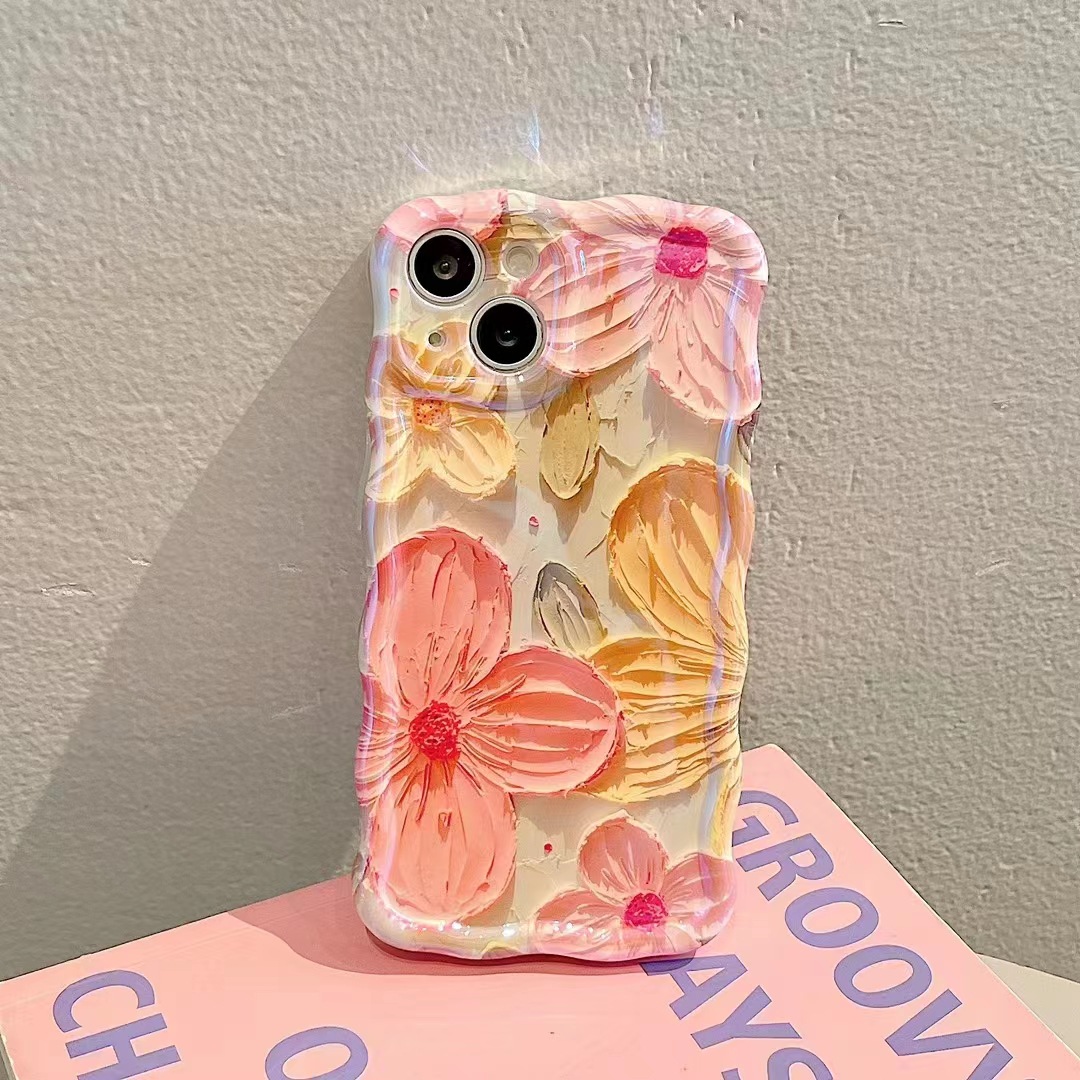(BUY 2 GET 15% OFF)  Oil Painting Flower Pattern Mobile Phone case
