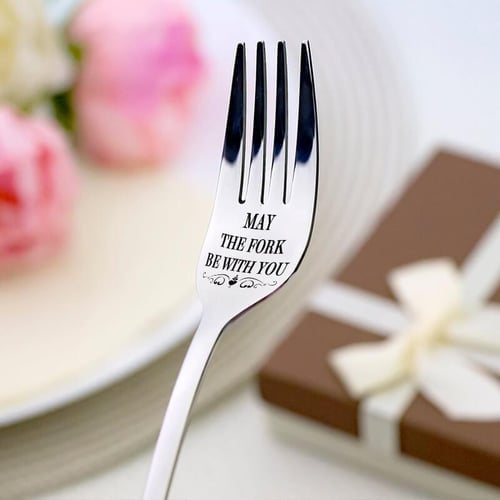 (🔥Last Day Promotion- SAVE 50% OFF) - 💝Engraved Fork (With Gift Box)💝BUY 4 GET EXTRA 20%OFF & FREE SHIPPING NOW!!!