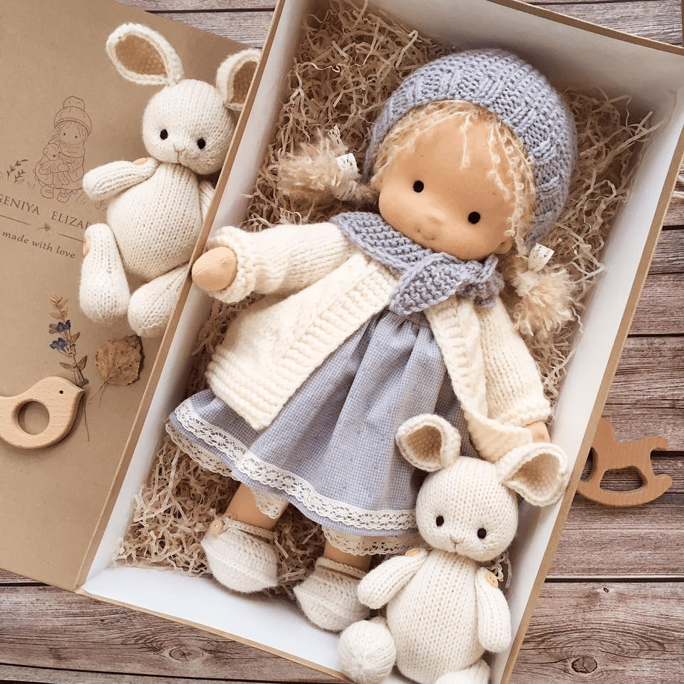 📣🔥Best Gift For Kids_—👧Handmade  Cotton Waldorf doll