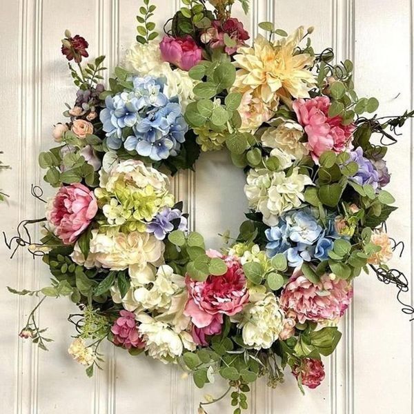 💐[Mother's Day Sale -30% OFF🎁]Rainbow Hydrangea Wreath💐
