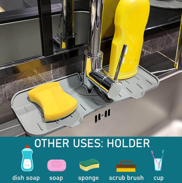🔥49%off 💦Silicone Faucet Handle Drip Catcher Mat