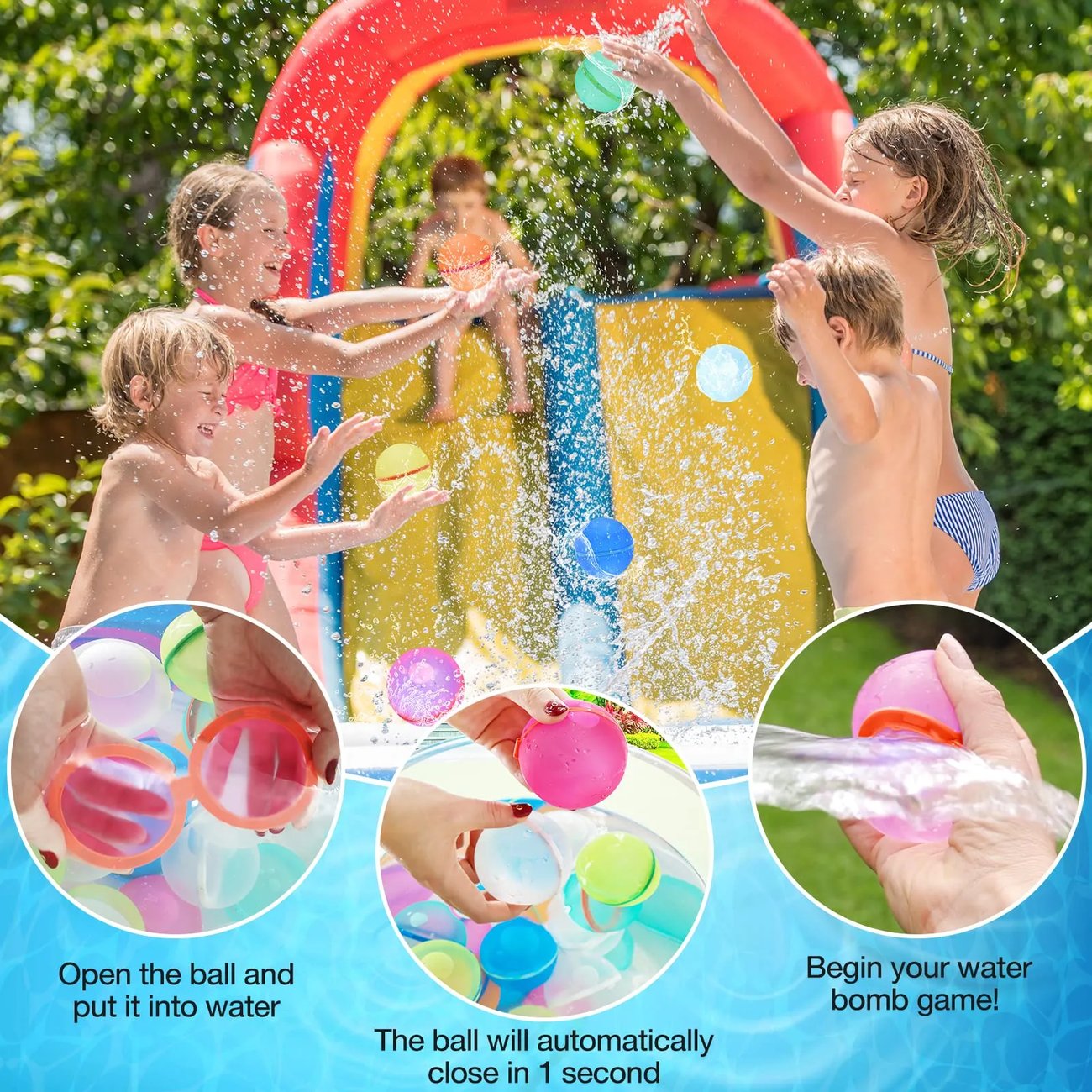 Last Day Promotion-70% OFF – Reusable Self Sealing Water Bomb Balloons