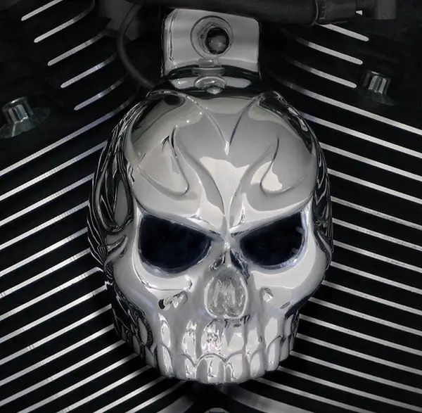 Harley Motorcycle Horn Covers Evil Twin