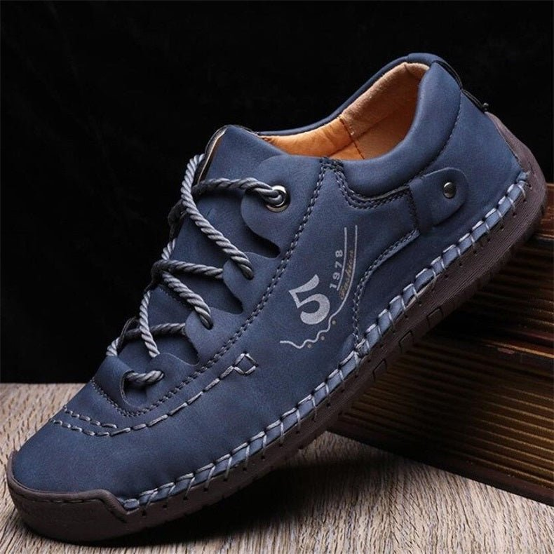 Armando - Vintage Leather Hand-stitching Casual Shoes With Supportive Soles