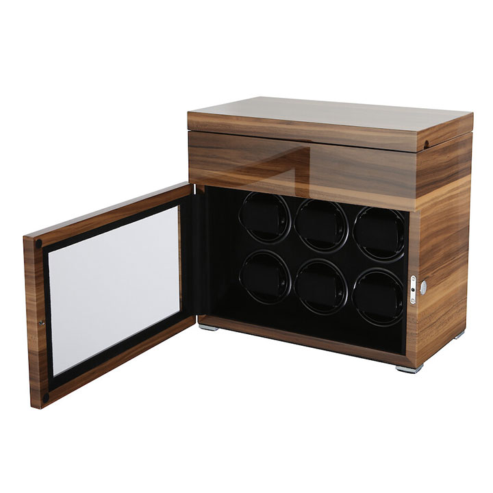 Black Elite Series 6.16.WA Limited Edition Watch Winder - Watch Winder Has A Touchscreen Display