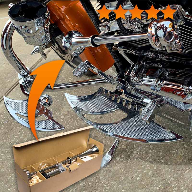 The World's Loudest Motorcycle Horn + Mounting Hardware & Complete Wiring Kit