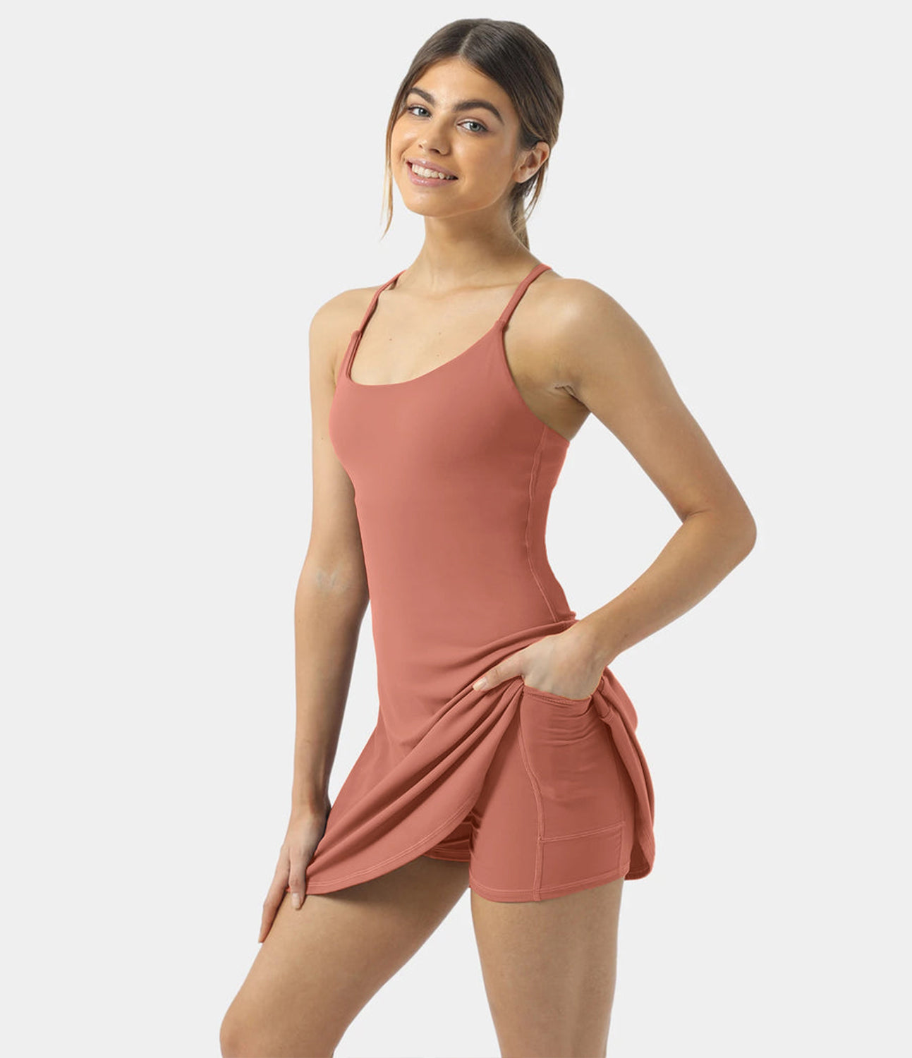 Everyday Cloudful® 2-in-1 Flare Activity Dress-Wannabe