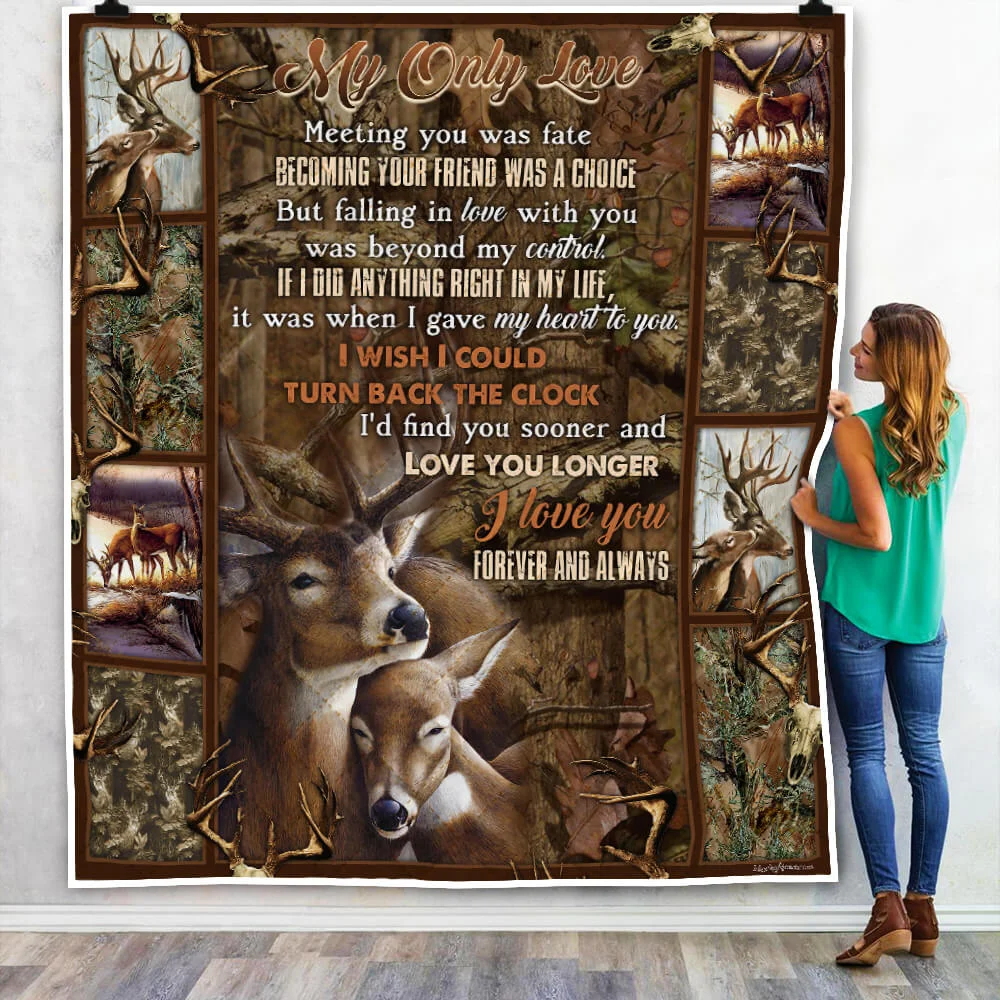 My Deer Love Quilt Blanket
