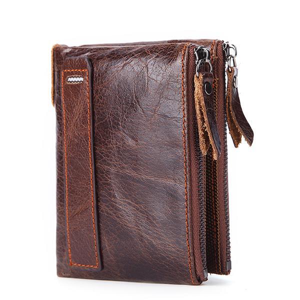 Genuine Leather RFID Anti-theft Wallet