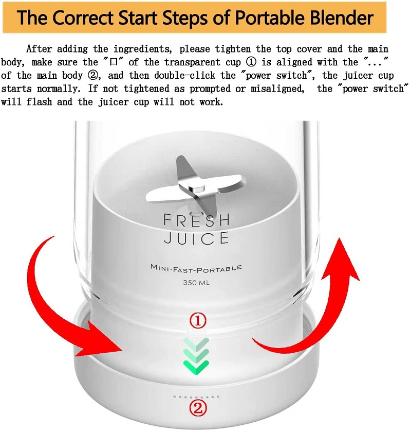 HOT SALE -45% OFF🔥 Portable Blender, Battery Powered USB Blender