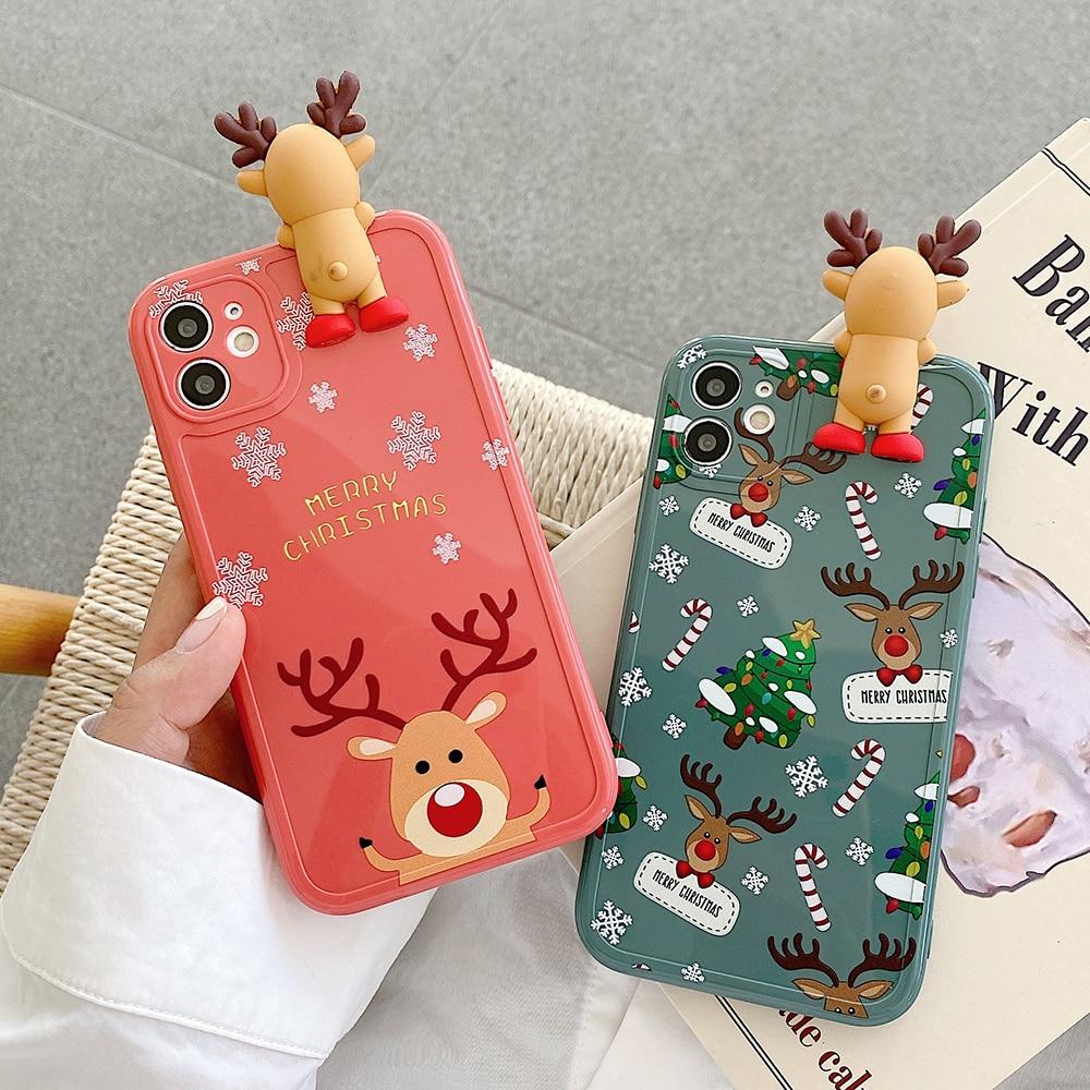 3D Christmas Deer Case