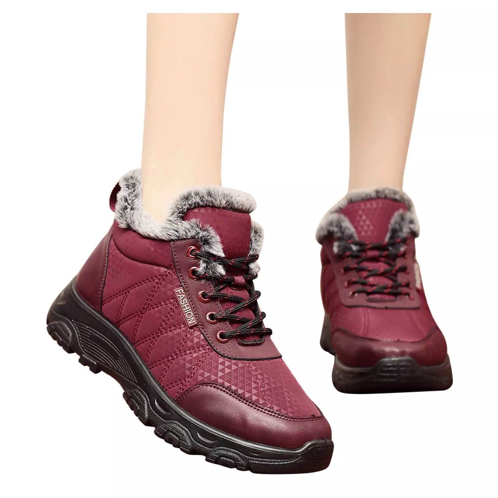 Ladies Fleece Non-slip Comfortable Snow Boots