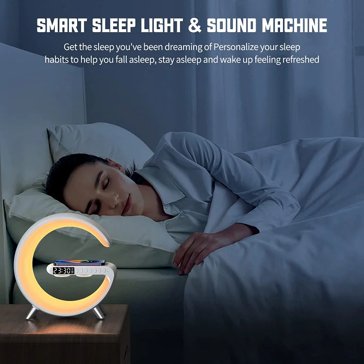 Smart Bluetooth Speaker Wireless Charging Night Light