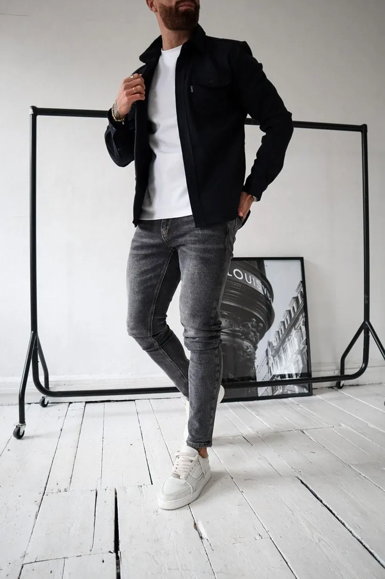 BUTTON DOWN SHIRT JACKET (BUY 2 FREE SHIPPING)