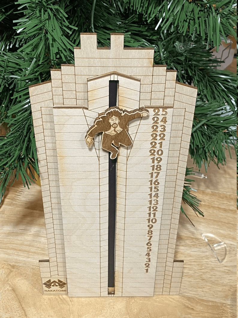 Die Hard Advent Calendar Hans Gruber Falling off off Nakatomi Plaza