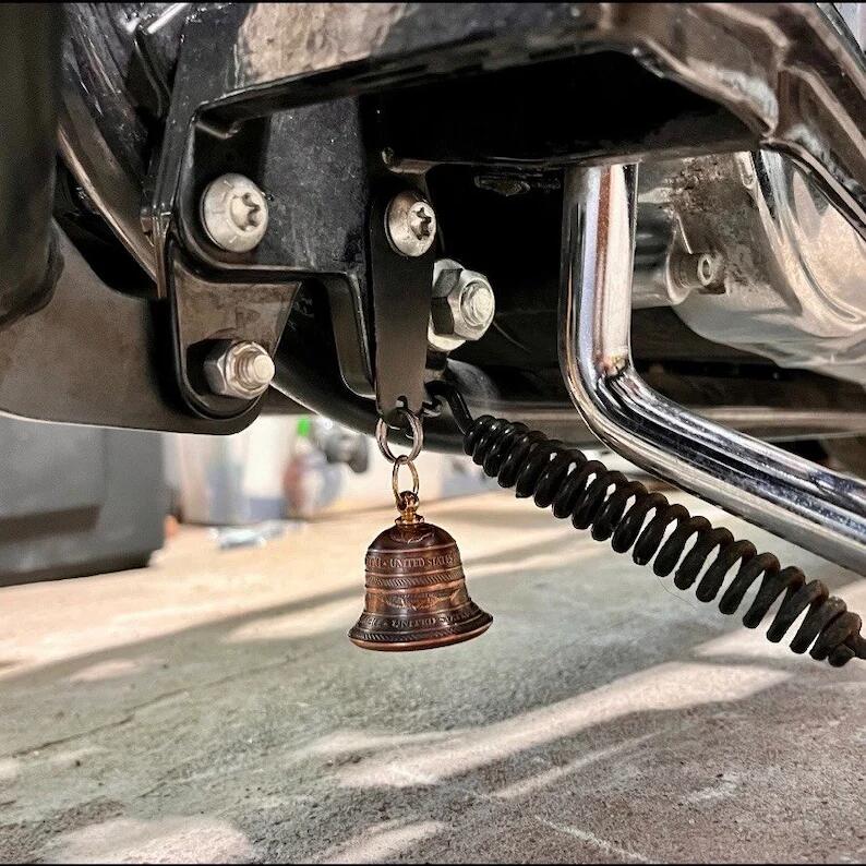 Handcrafted Memento Mori Motorcycle bell