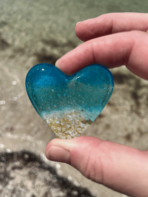 🎁The Best Gift🎁Glass Beach Pocket Heart