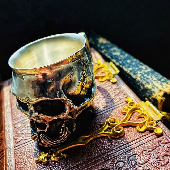 Party Mustache Gothic Engraved Drink Cup