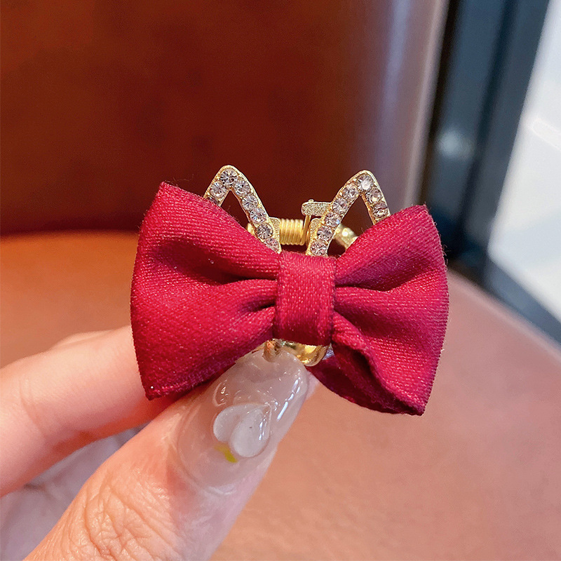 🔥LAST DAY 50% OFF✨2PCS Sparkling Crystal Stone Bow Hairpin