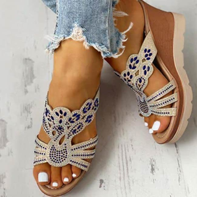 Sursell Women's Platform Wedge Casual Sandals