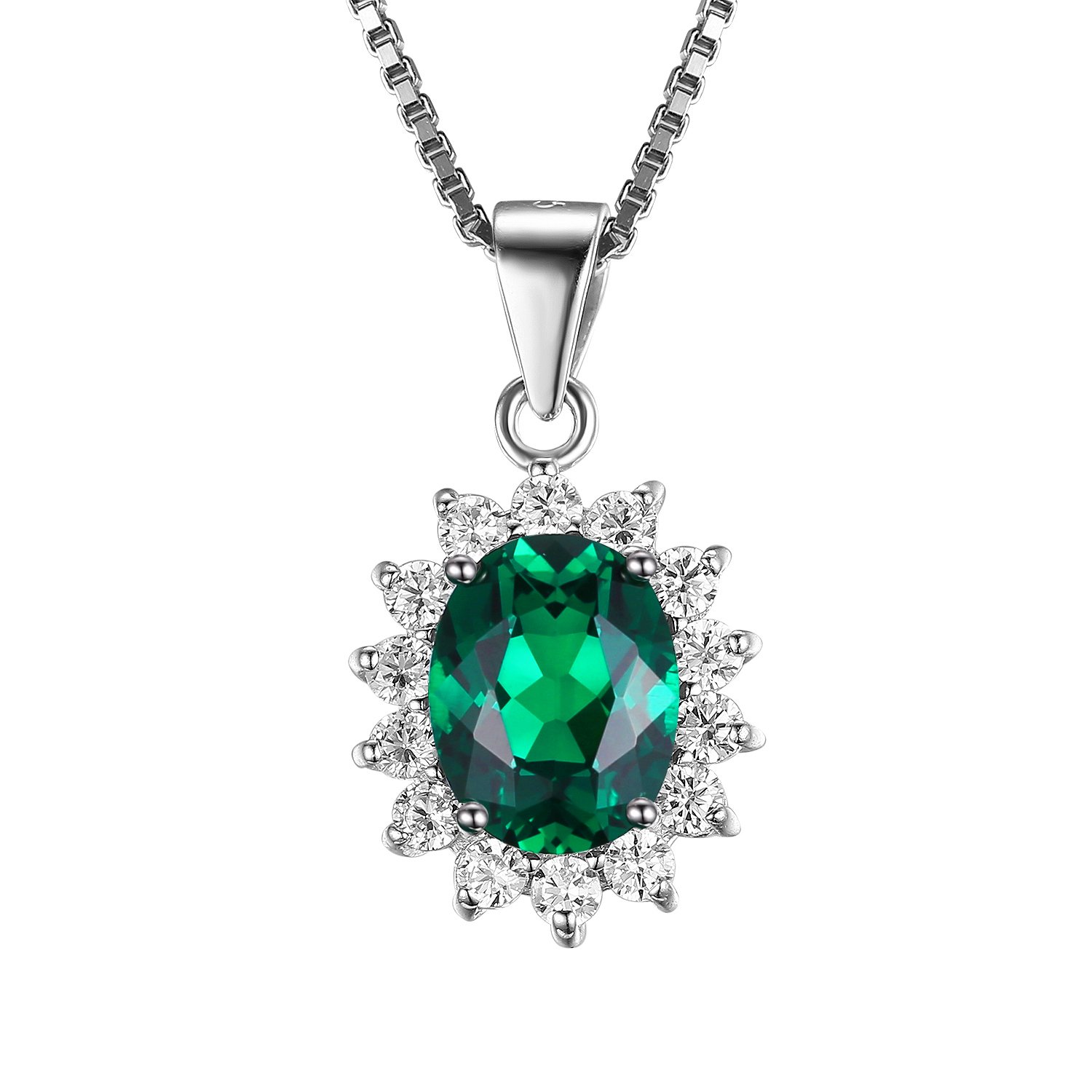 Handmade Wine Bottle Emerald Necklace
