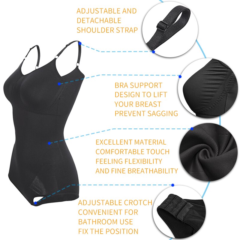 Comfy Viral Shaping Full Body Shaper Snatched Bodysuit Shapewear
