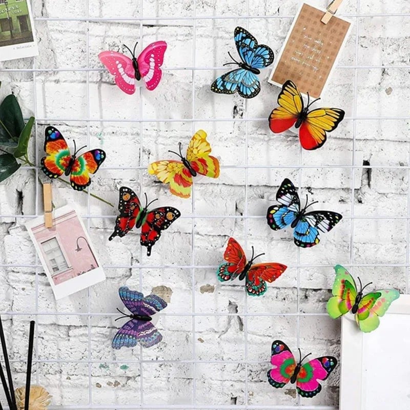 (🌲Early Christmas Sale- SAVE 49% OFF)3D LED Butterfly Decoration Night Light(4 Pcs/Set)-BUY 4 SETS GET 3 SETS FREE & FREESHIPPING