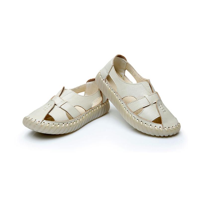 Women's handmade leather sandals with soft bottom