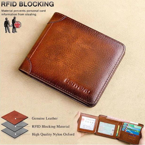 🔥 Last Day 49% OFF 💰Multi-functional RFID Blocking Waterproof Durable Genuine Leather Wallet🎁