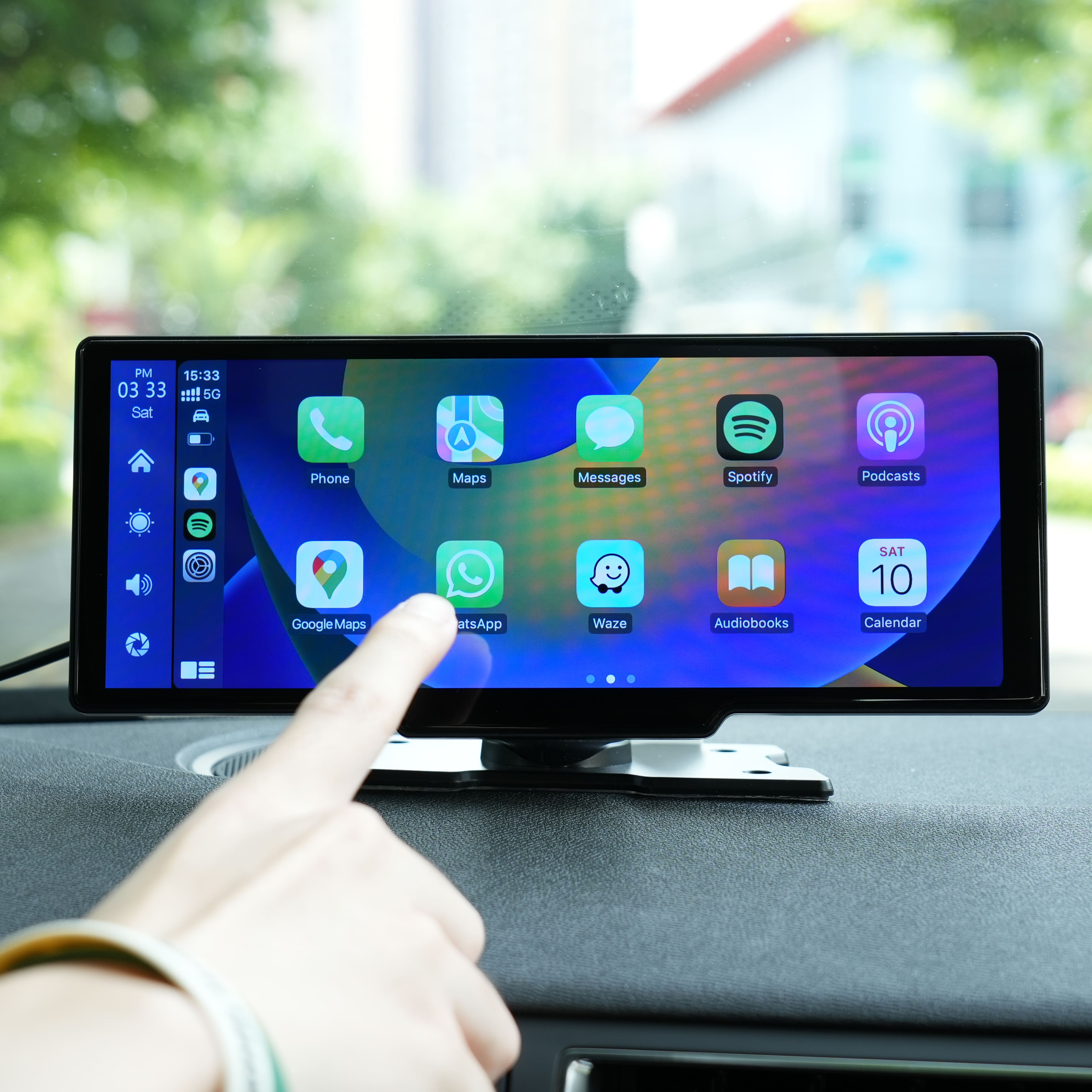 2 IN 1 10.26'' 2.5K CarPlay Screen& Dual Camera Driving Recorder