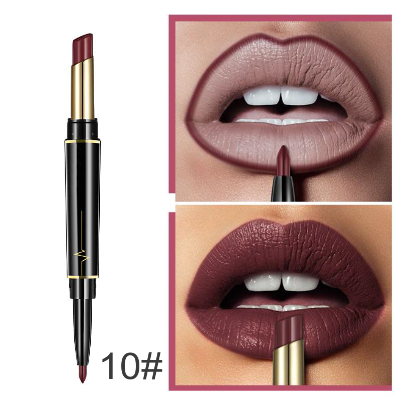 🔥🔥16 Color Lipstick + Lip liner 2 in 1 - Lips Go Full and Defined 👄
