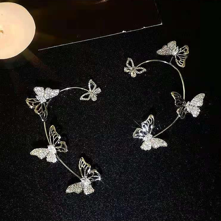 Hollowed Out Butterfly Earrings
