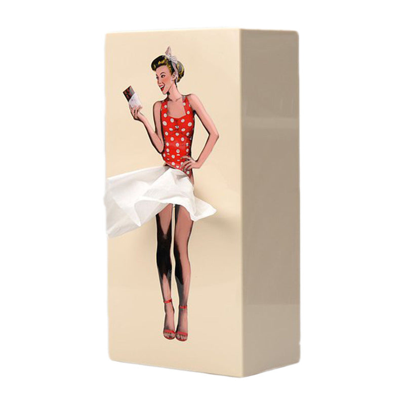 Flying Skirt Shaped Tissue Box