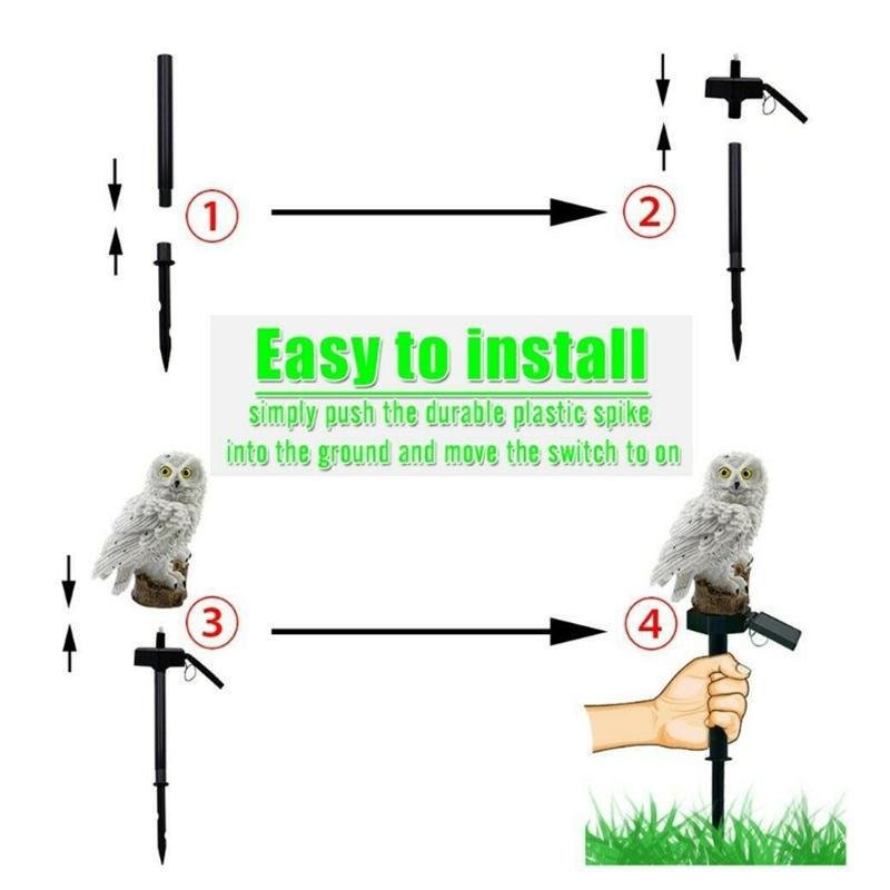 (🔥Hot Sale-49% off)Eagle Figure Garden Solar Post
