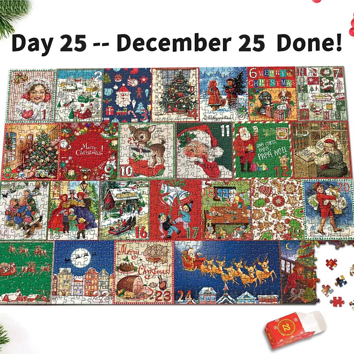🎄Christmas Advent Calendar Jigsaw Puzzle⛄