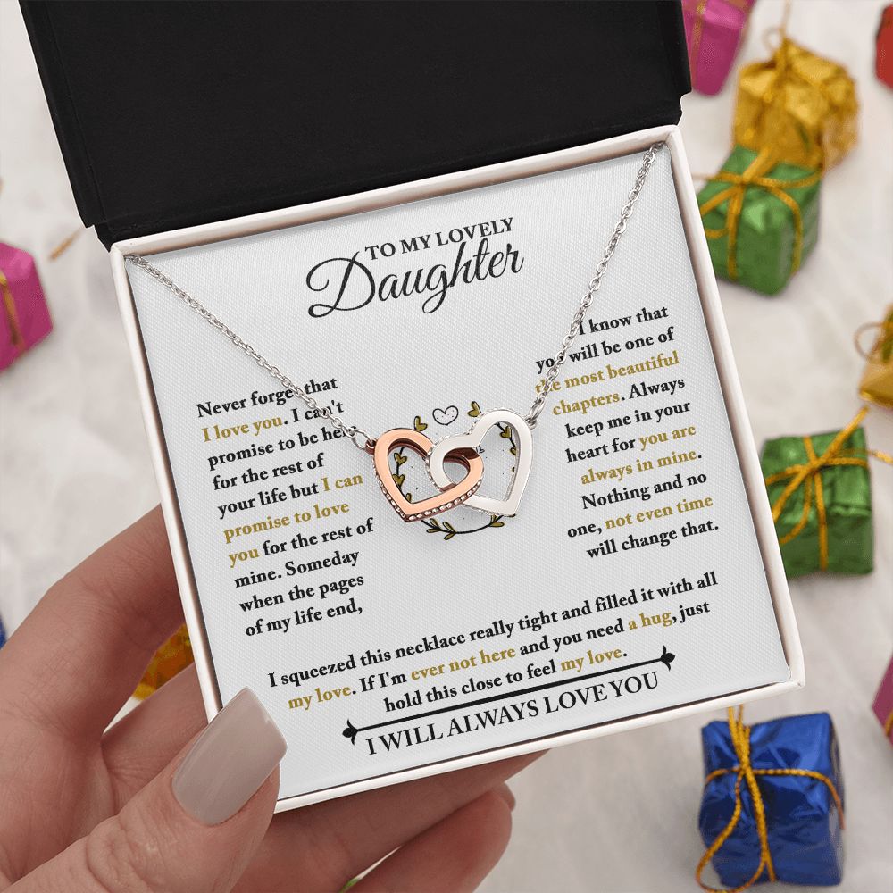 [Almost Sold Out] Daughter - Feel My Love - Interlocking Hearts Necklace