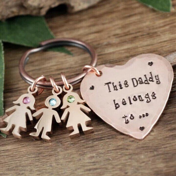 Daddy And Child Keychain