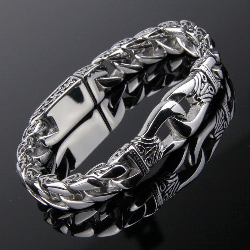 HANDCUFF RETRO SILVER -BRACELET